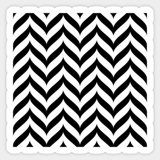 Black Chevrons Sticker